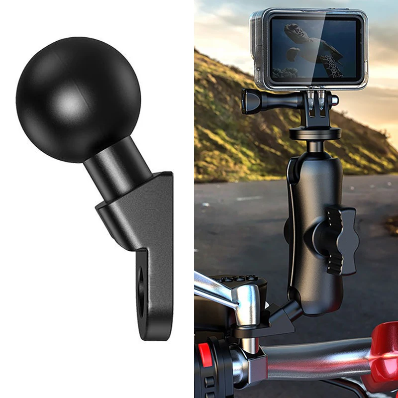 

Motorcycle Fixed Bracket Adapter 1inch Ball Head Handlebar Mirror Phone Stand