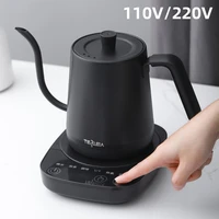 110v220v electric coffee pot 900ml hot water jug temperature control heating water bottle stainless steel gooseneck tea kettle