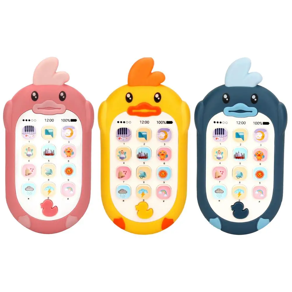 

Baby Phone Toy Telephone Music Sound Machine For For Kids Infant Multifunctional Early Educational Mobile Phone Toys Gift