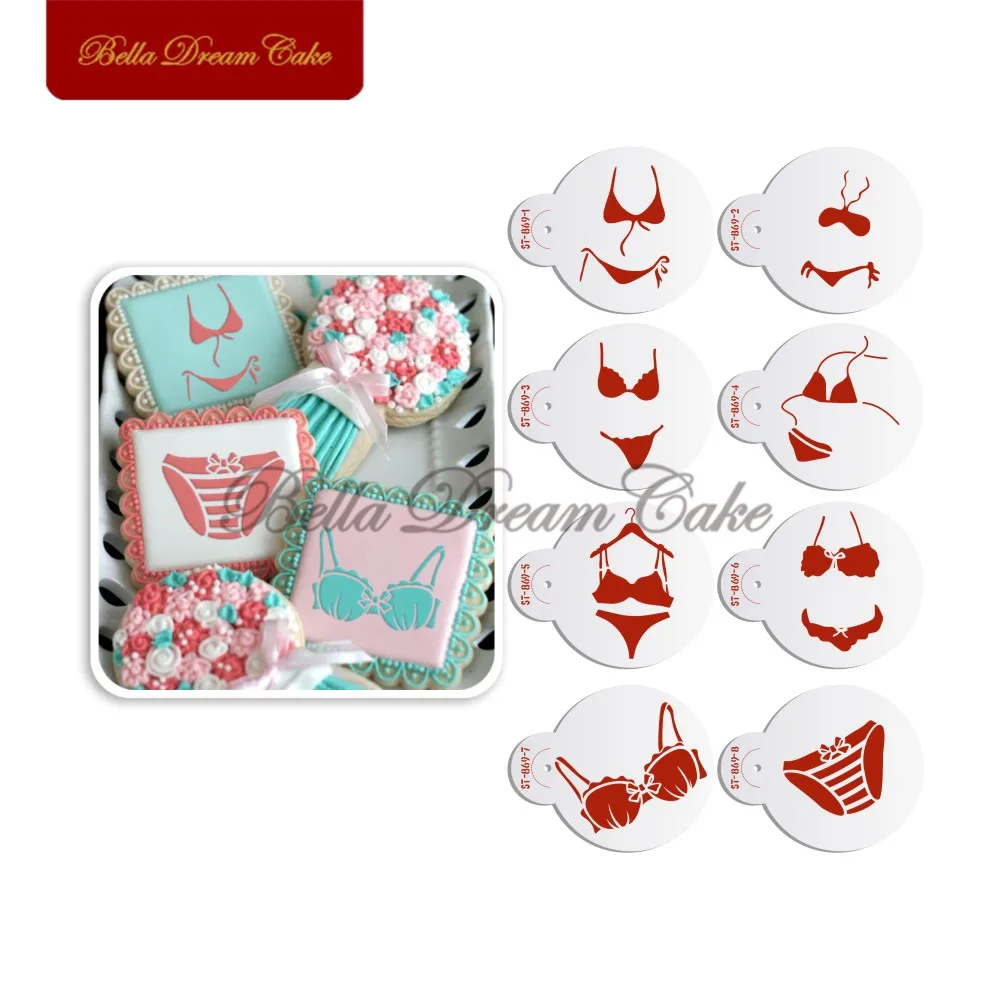 8 шт./компл. купальник бикини Шаблон трафарет для печенья День Святого Валентина