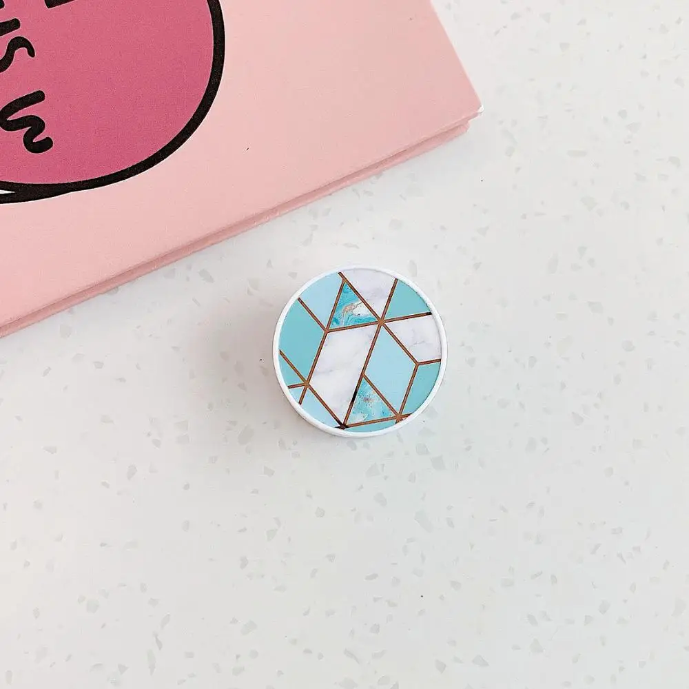 Геометрическая мраморная Складная подставка для телефона держатели смартфонов