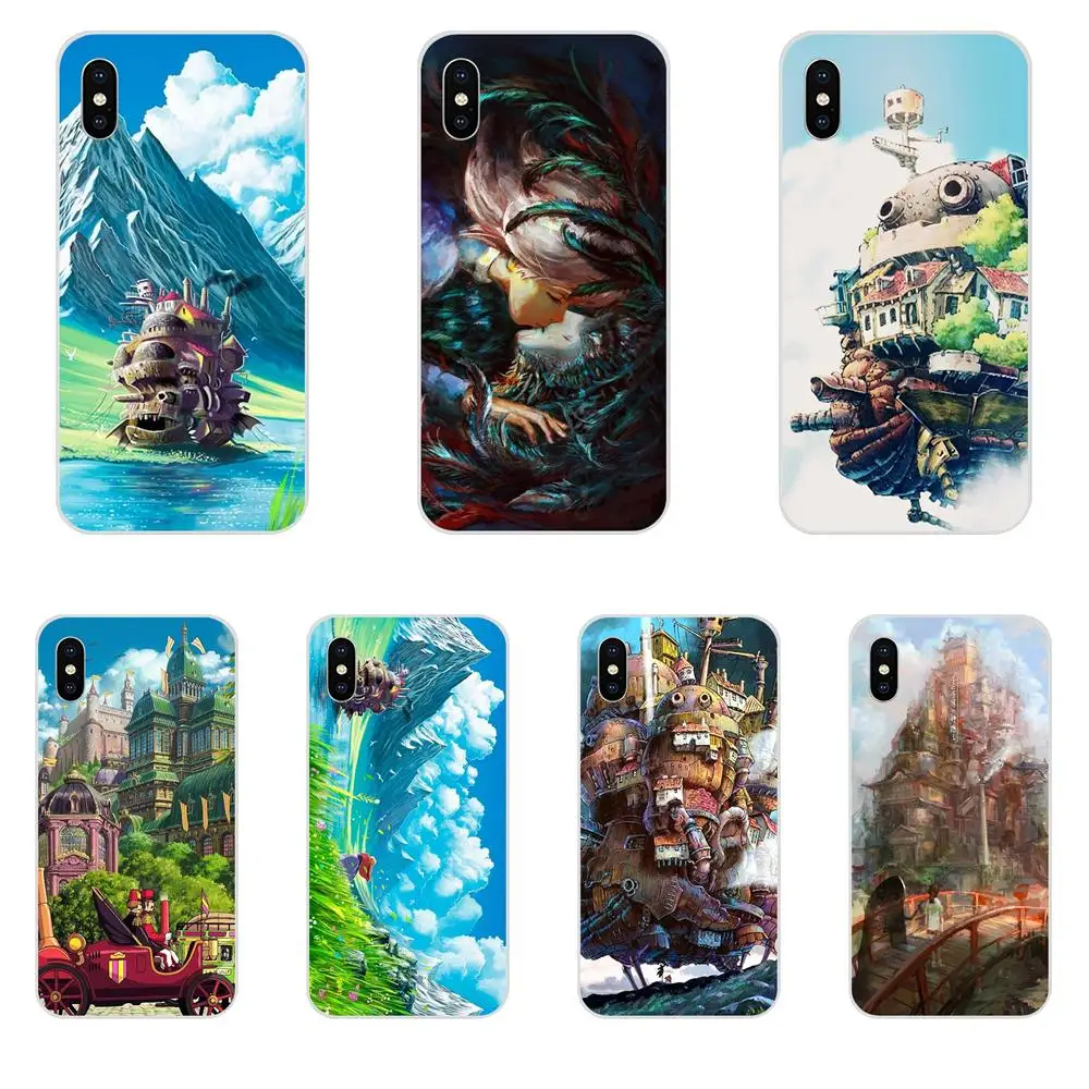 Студия Ghibli Howl's Moving Castle для Sony Xperia Z Z1 Z2 Z3 Z4 Z5 compact Mini M2 M4 M5 T3 E3 E5 XA XA1 XZ