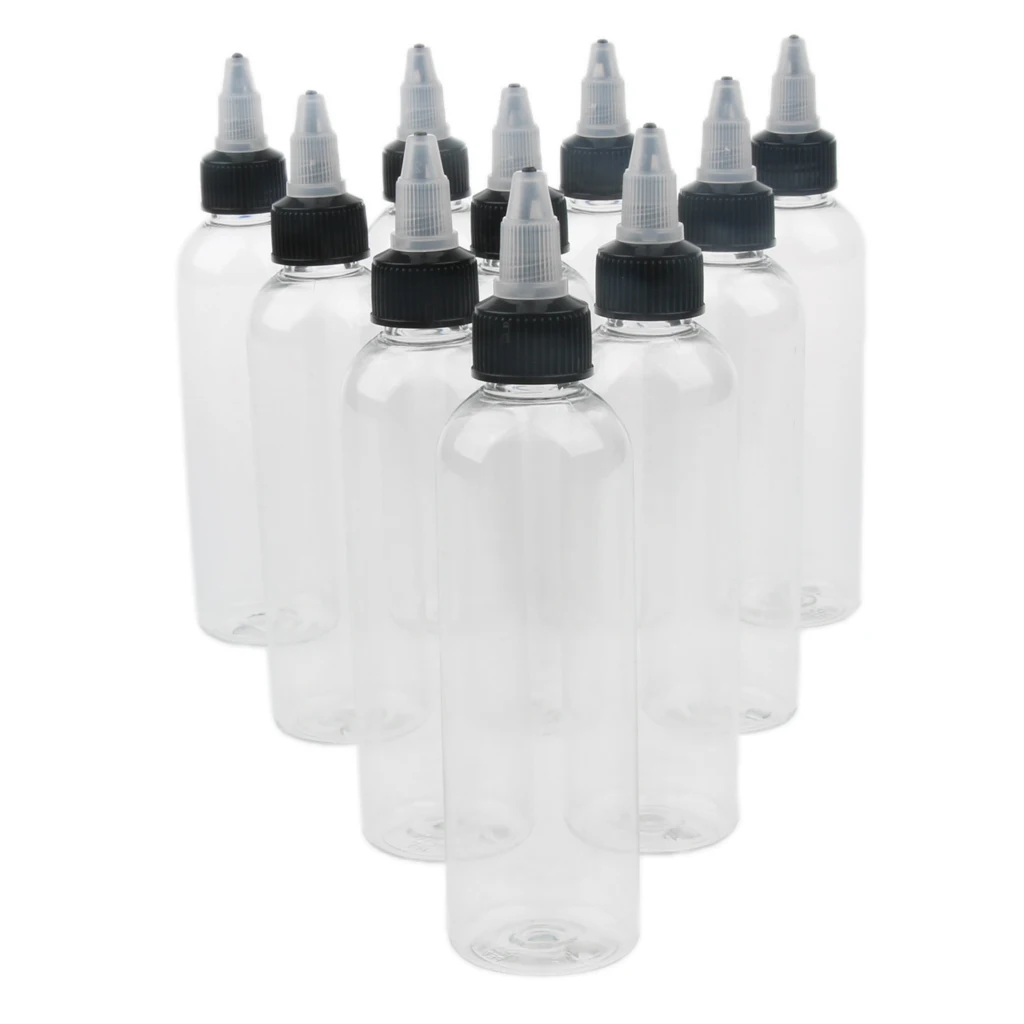 

60pcs Empty Plastic Easy Squeeze Bottles, Soft Applicator Bottle Nozzle Tip for Paint, Glue,DIY Craft, Art, 120ml