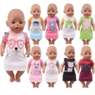 Кукла реборн 15 видов стилей года, милая одежда и сумки для новорожденного, аксессуары для игрушек для девочек 18 дюймов 43 см