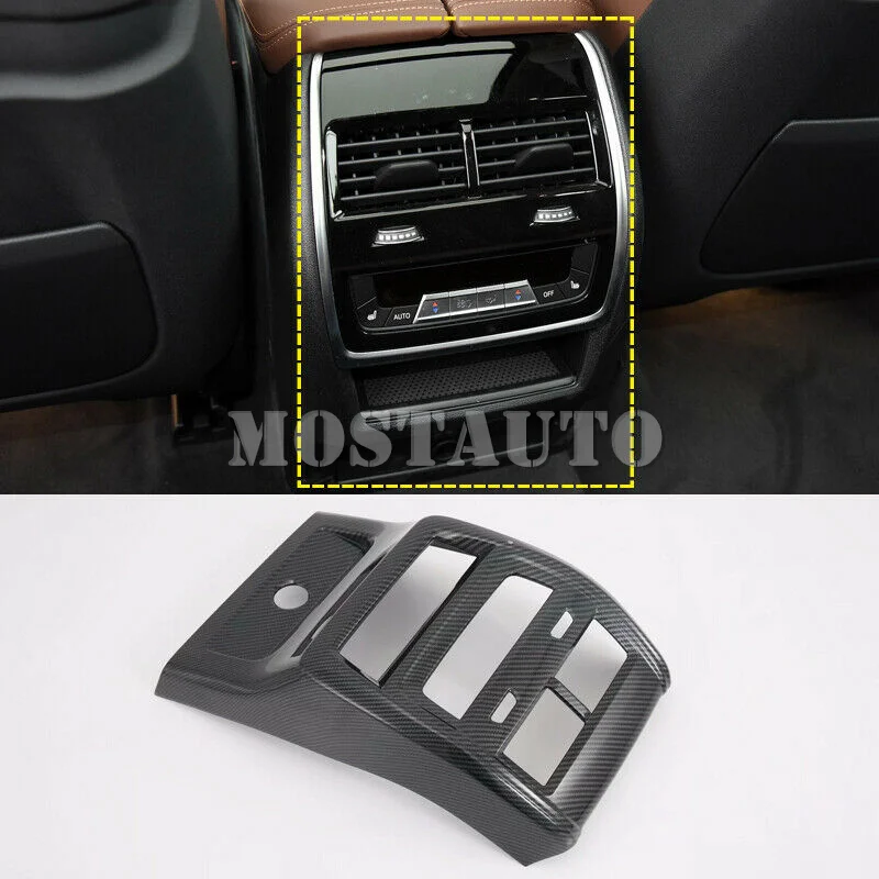 Для BMW X5 G05 2019 2021 ABS Карбон аксессуар сзади воздуха AC вентиляционное отверстие