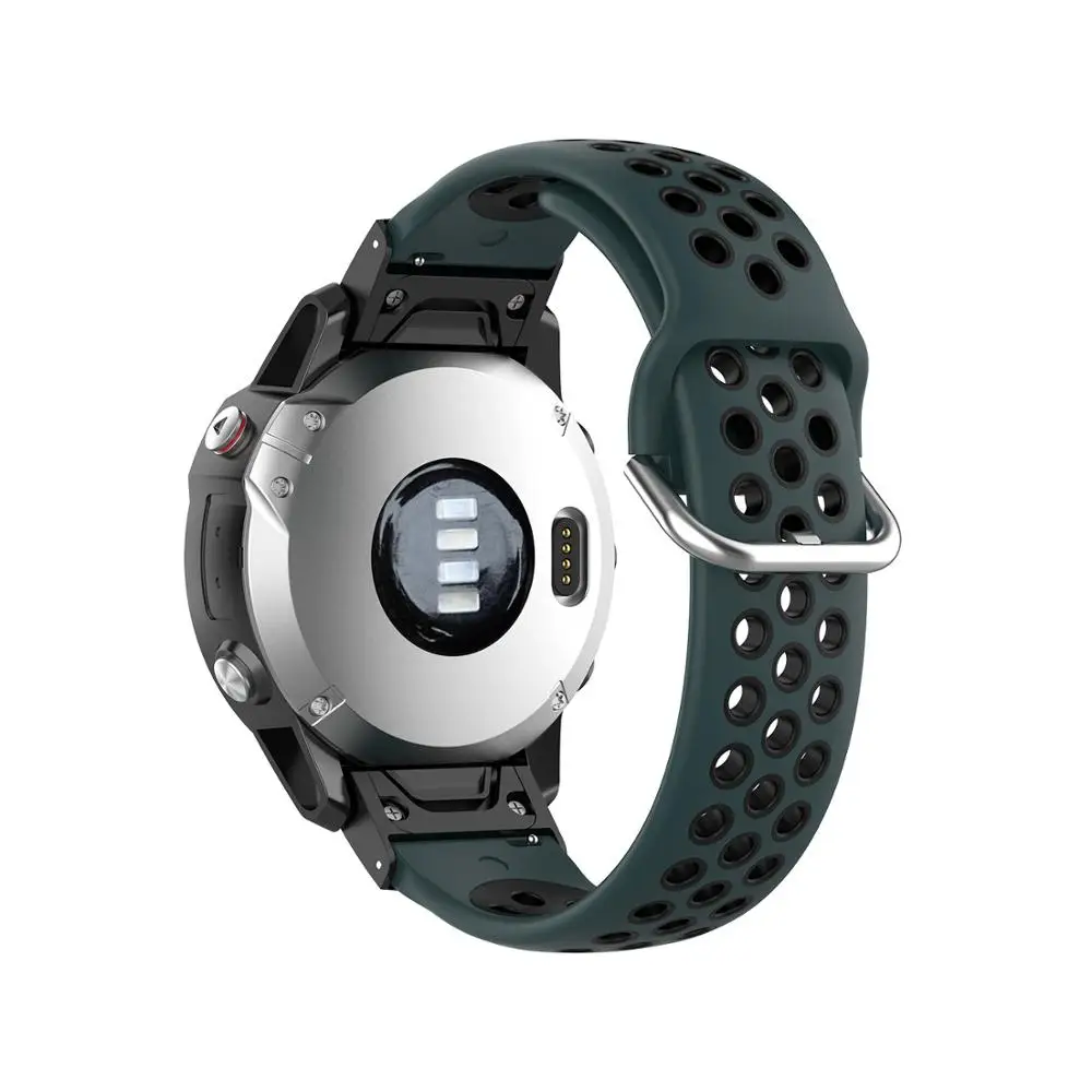 Новый силиконовый ремешок с черным адаптером для Garmin Fenix 6X PRO GPS 6 TACTIX DELTA Band браслет