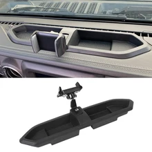 for Jeep Wrangler JL 2018 2019 2020 2021 Phone Mount Holder GPS Navigation Bracket Dashboard Storage Box Organizer Car Accessory