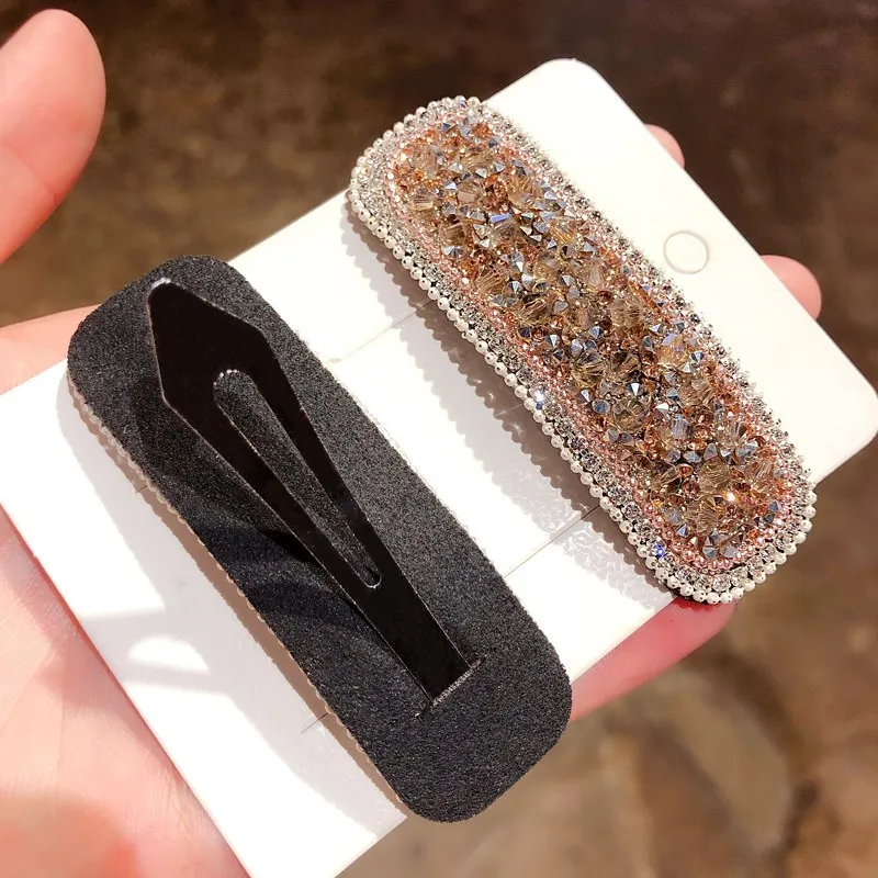 

Luxury Full Crystal Hair Clips Women Hair Rhinestones Claps Girls Decoration Duckbill Hairpins Fashion Hair Accessories