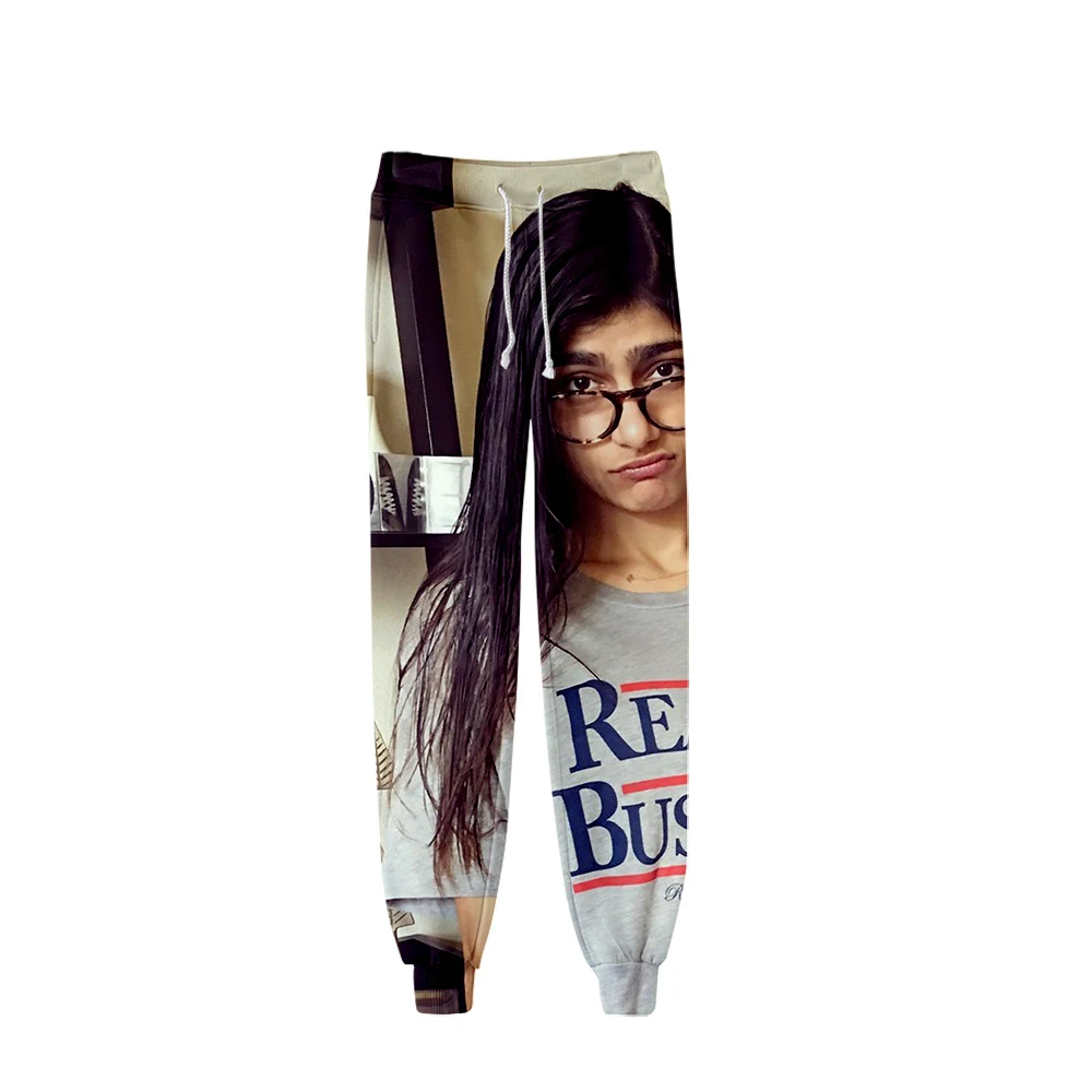 

Модные штаны с 3D принтом Mia Khalifa 2020, штаны для бега, уличная одежда для женщин и мужчин, длинные брюки, повседневные спортивные штаны хорошего ...