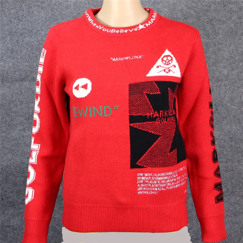 Осенне-зимняя женская футболка с черепом для гольфа сохраняющая тепло Mark Lona Golf