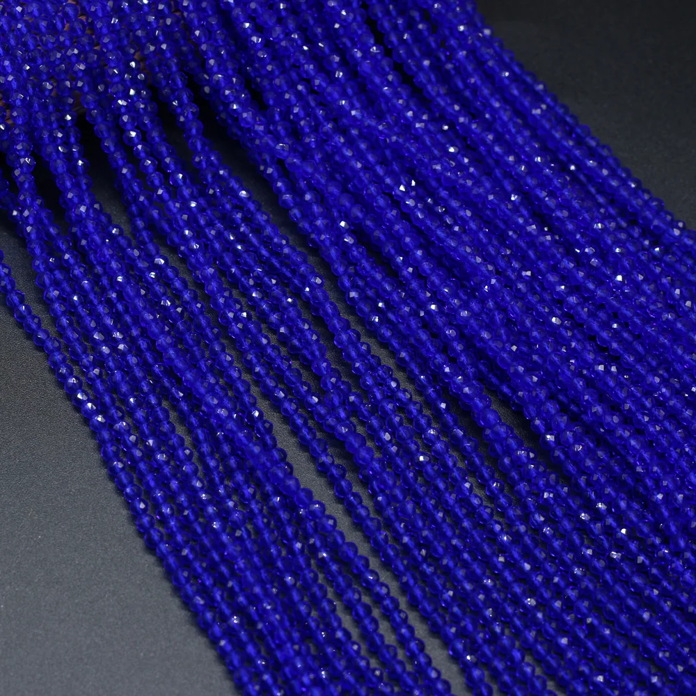 

Small Beads Blue Round Natural Semi-Precious Stone Spinel for Jewelry Making Necklace DIY Bracelet Fine Holiday Gift 3mm