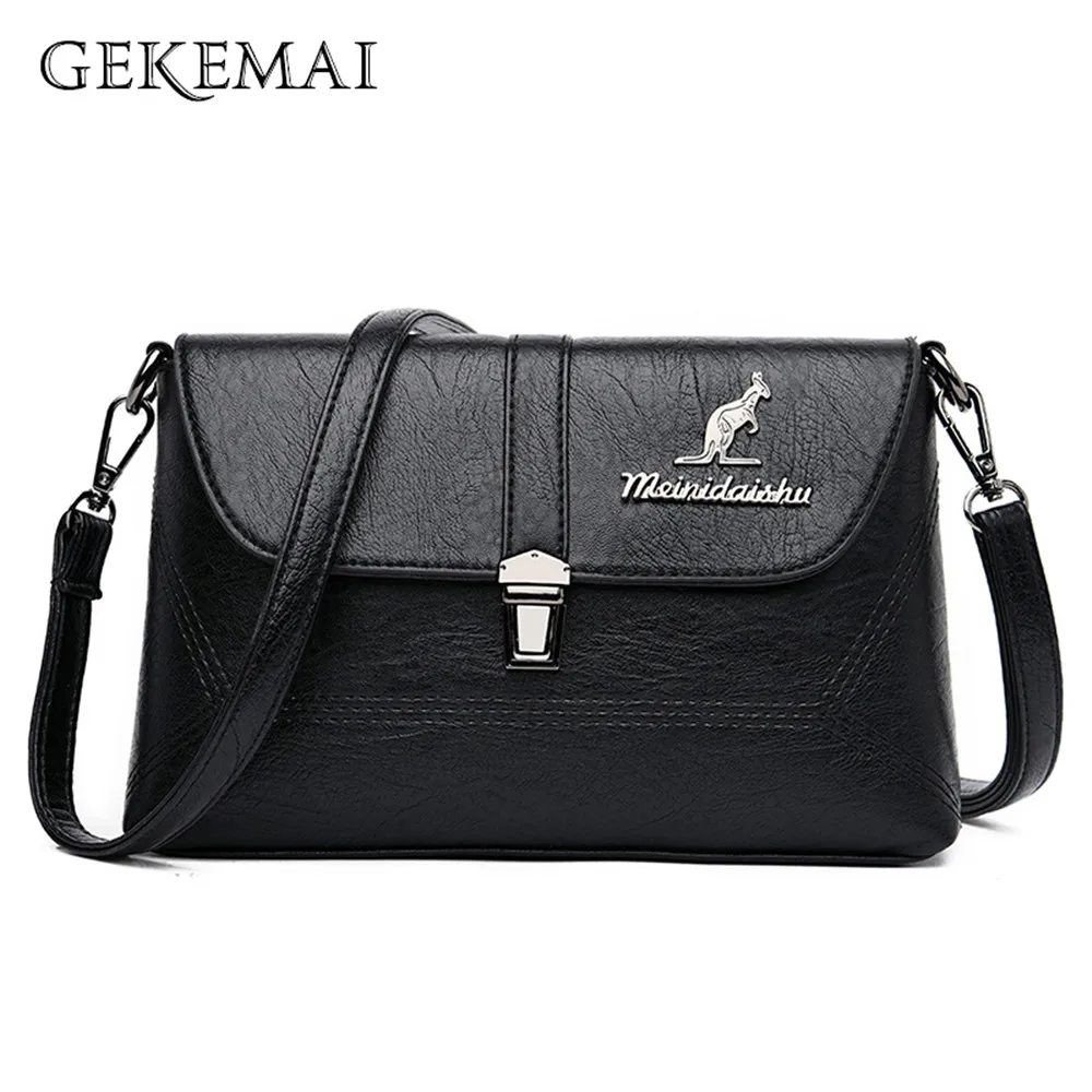 

Vintage Brand Crossbody Bags for Women Designer Shoulder Bag Letter Pu Leather Handbag Mobile Phone Purse Casual Messenger Bag