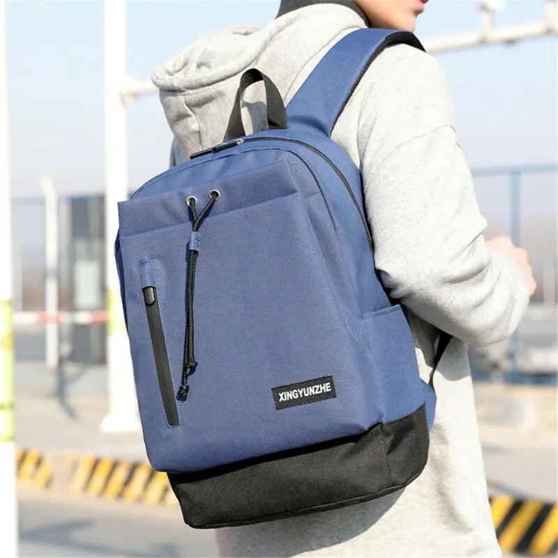 Рюкзак мужской из ткани Оксфорд с защитой от кражи USB-портом для зарядки и замком |