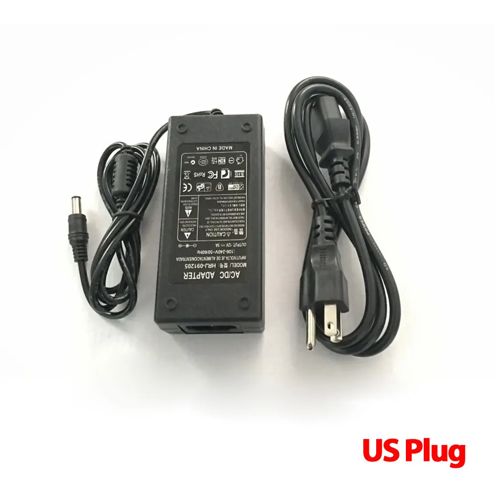 Самая низкая цена Новый AC конвертер адаптер для DC 12V 5A 60W Светодиодный источник