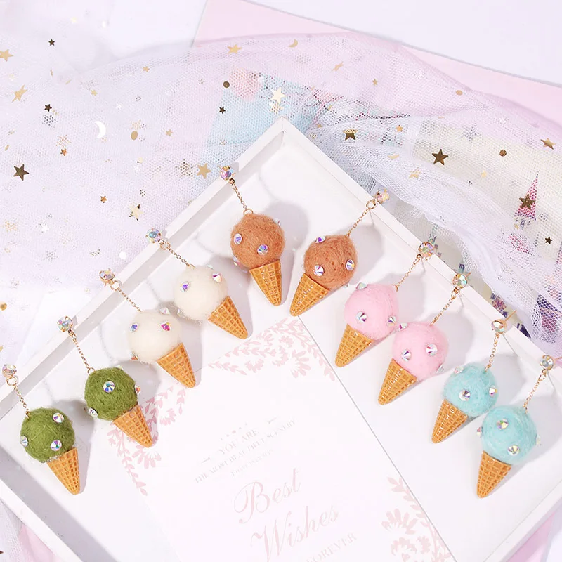 Серьги-подвески в Корейском стиле украшения из гипоаллергенной ткани для ушей