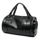 Мужская черная сумка через плечо, простая сумка для ноутбука, брендовая дорожная сумка, мужской портфель, Вместительная деловая сумка для мужчин