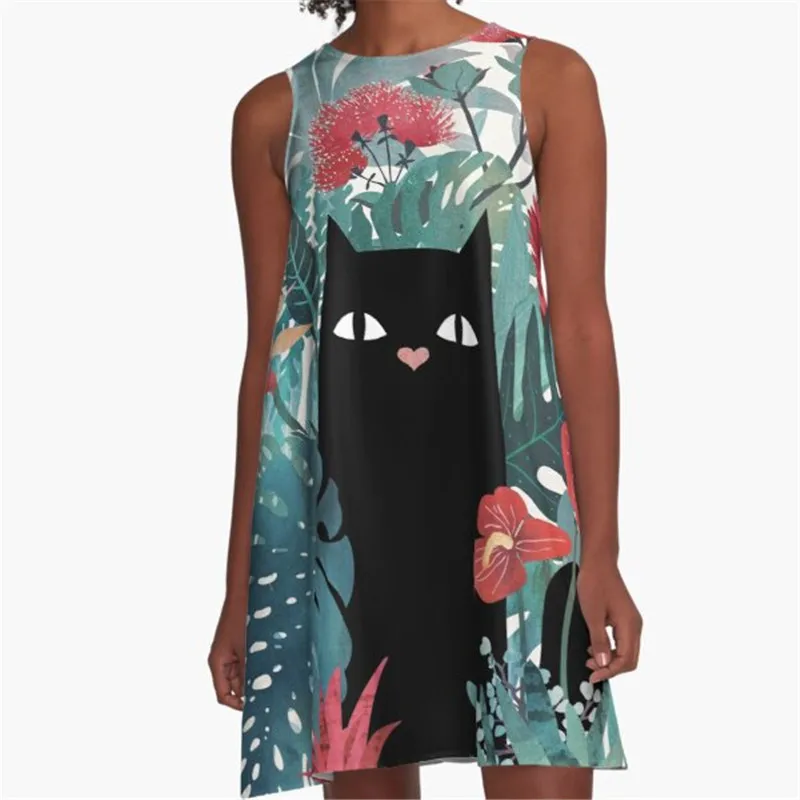 

Fashion Women summer dresses proverb sunflowers Printed A-Line Boho Dress for women harajuku Sexy ladies mini short beach dress