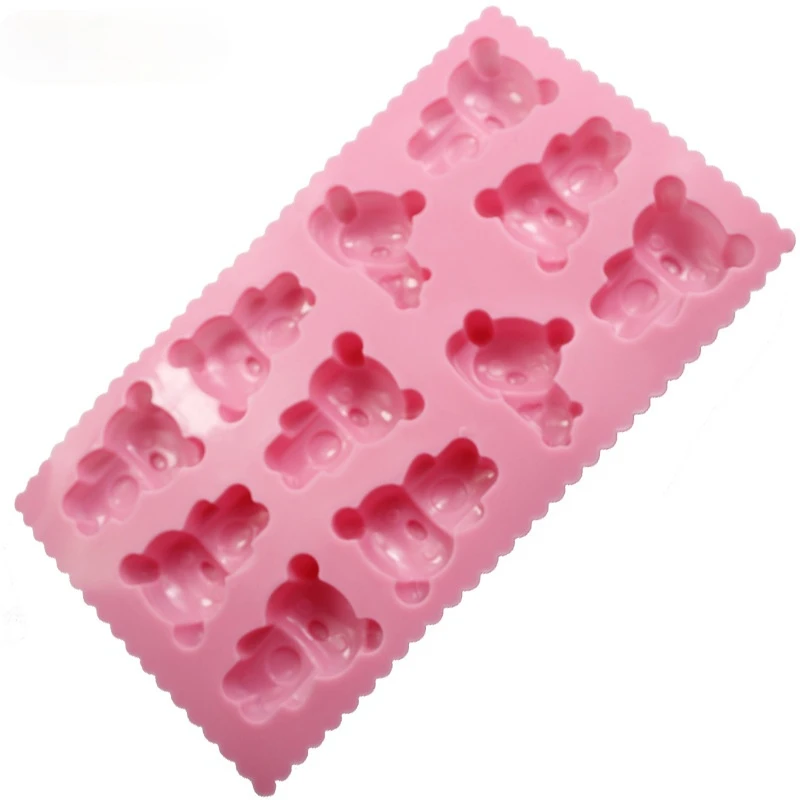 

Silicone Mold Bear Ice Cube Box Chocolate Molds Jelly Molds Candy Cake Mould silicon moulds
