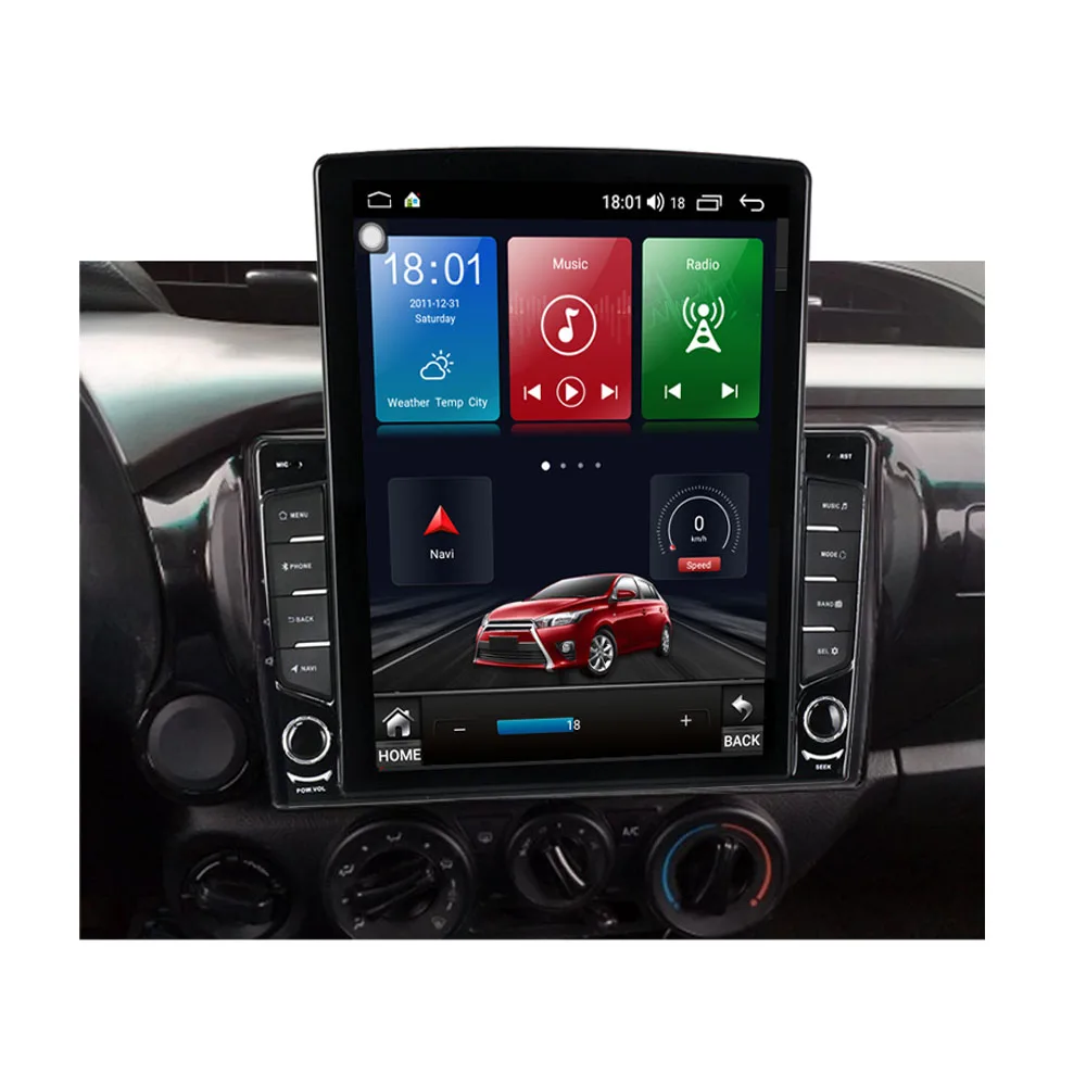 Runningnav для TOYOTA Hilux 2016 2017 Tesla Тип Android автомобильное радио мультимедийный видеоплеер