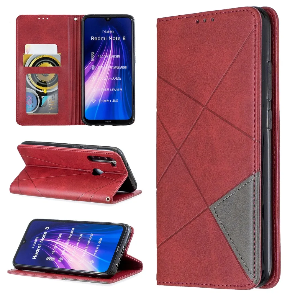 Чехол для redmi note 8 T, Магнитный кожаный чехол для Xiaomi redmi note 8 t 8 T, чехол для Xiaomi redmi note 8 T, флип-кейс, чехол для redmi note 8 t, чехол s