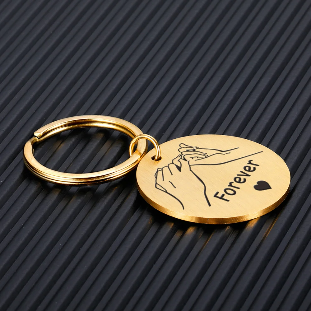 Подарок на день Святого Валентина брелок для пары парня девушки юбилей него ее