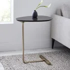 Креативный простой Овальный прикроватный столик для гостиной, кофейный столик, угловой столик для спальни, современный ленивый прикроватный столик, стол для чтения