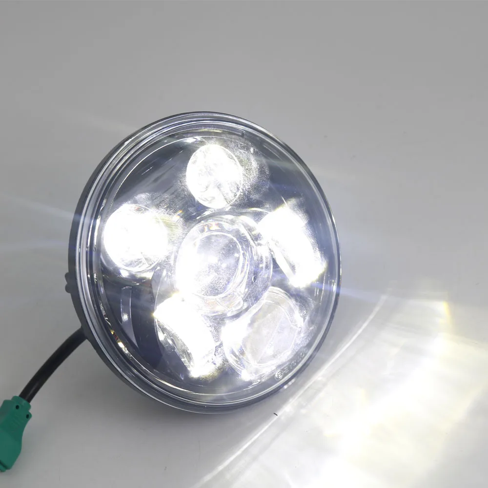 5 3/" светодиодные фары мотоцикла для светодиодных фар DRL angel eye led 5,75" для sportster 883