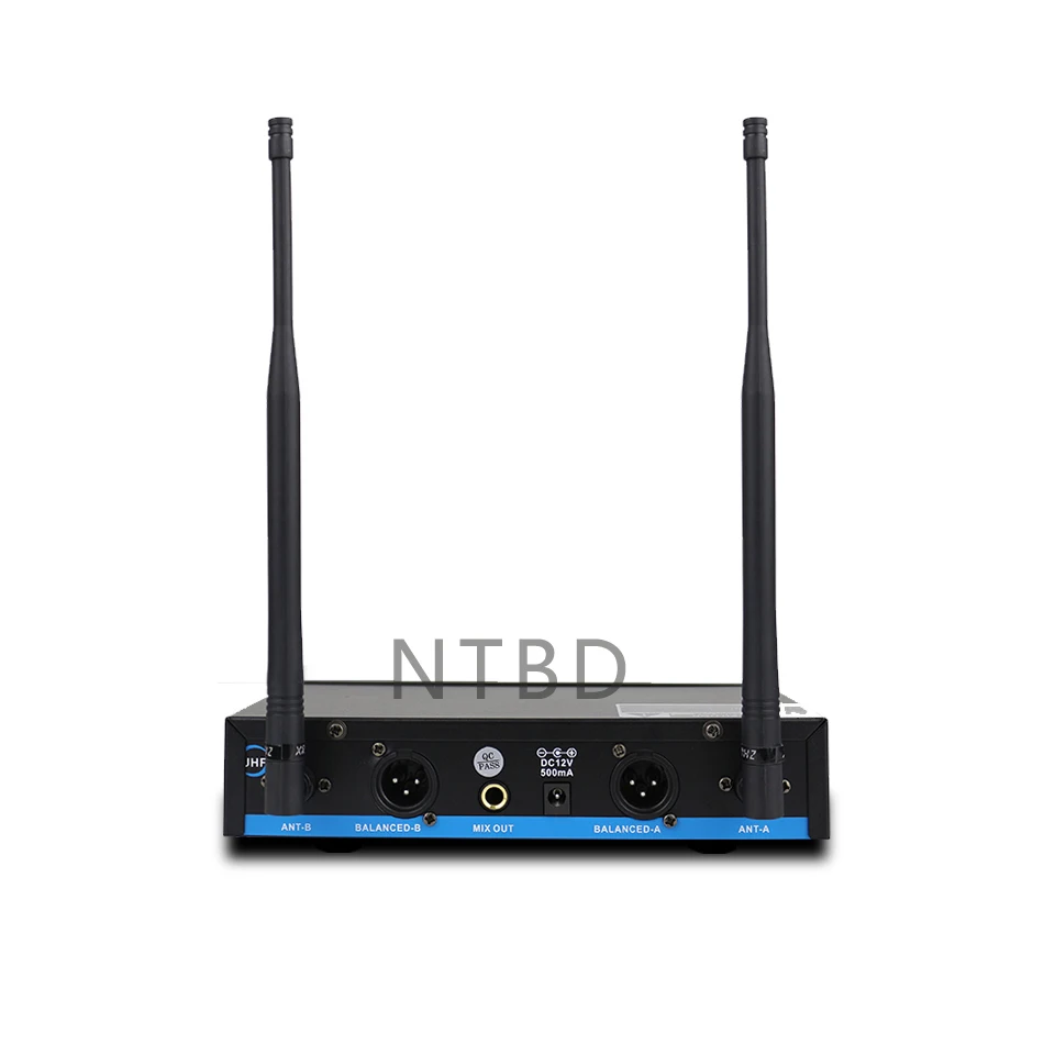 NTBD сценическая производительность хип-хоп домашний KTV вечерние UHF-100 профессиональная двойная Беспроводная микрофонная система динамический 2 канала 2 ручной