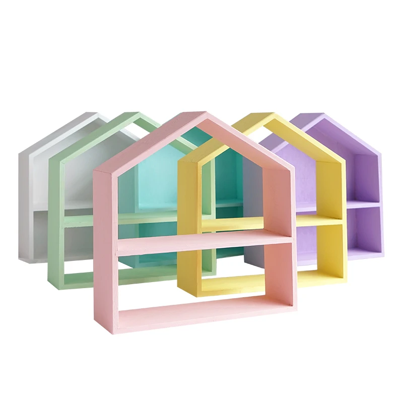 Деревянные стеллажи для хранения детской комнаты Настенные Полки ручная работа