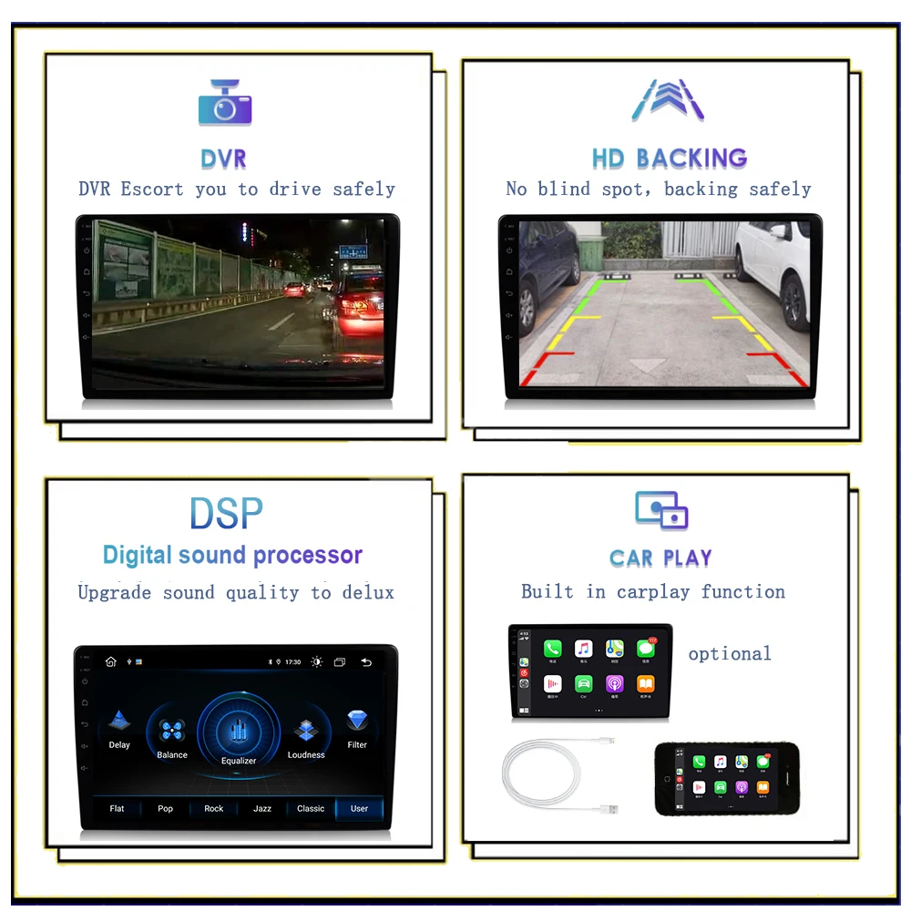 6G 128G 8Core Android 10 360 панорама автомобиль радио GPS навигации SPDIF 4G машинный DVD