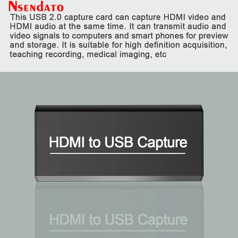 4K USB видеозахват 2 0 HDMI видео Захват Запись адаптер для Youtube OBS Game DVD Camcorder потоковая