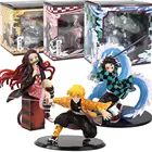 Игрушечные фигурки из ПВХ, 13-19 см, Demon Slayer Kimetsu No Yaiba Kamado Tanjirou Kamado Nezuko Agatsuma Zenitsu