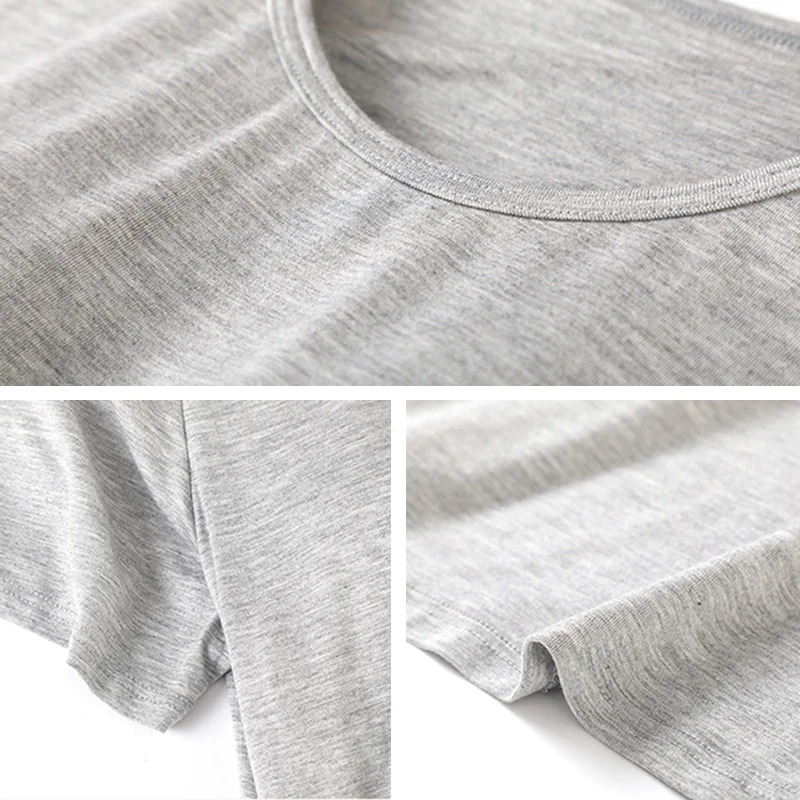 

Women Summer Nightie Solid Chest Pat Modal Thin Ladies Night Dress Mini Short Sleeve o Neck Soft Home Dress for Female