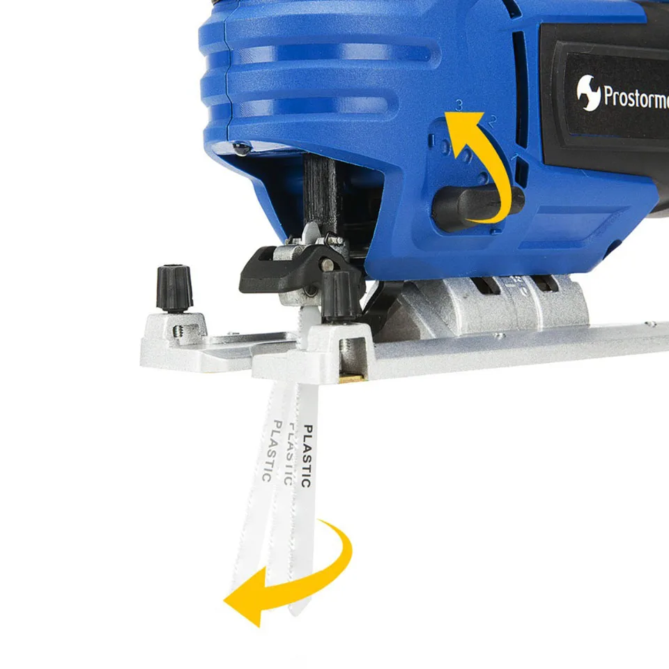 PROSTORMER 20V Jig Saw Регулируемая скорость электрическая пила с 6 лезвиями мульти-угол