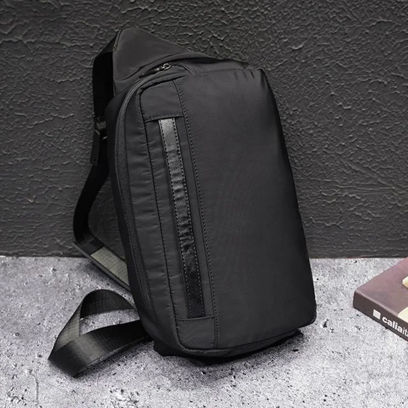 

KUDIAN BEAR Oxford Men Chest Bags Black Large Sports Messenger Bag Male Shoulder Bags New Flap Fashion Handbag BIX328 PM49