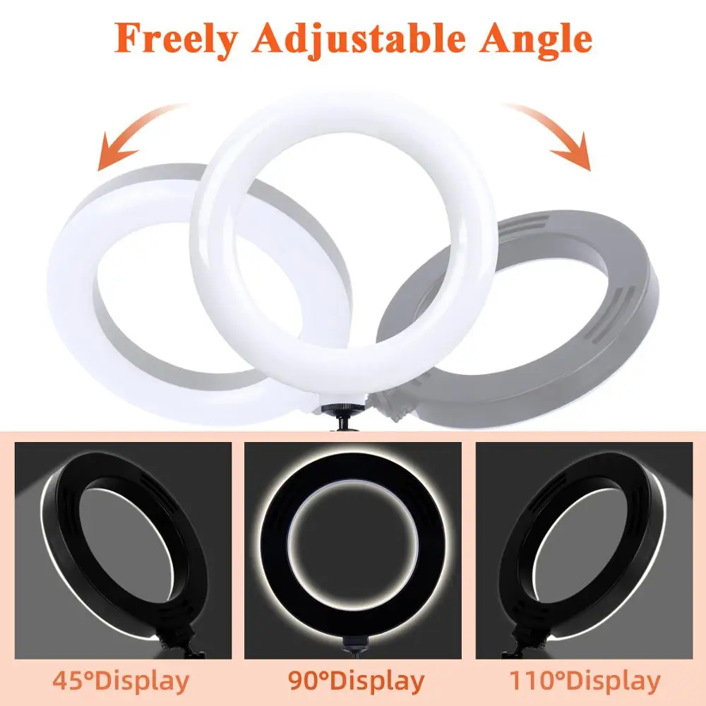 Кольцевая мини лампа светодиодный светильник диагональю 6 дюймов со штативом и