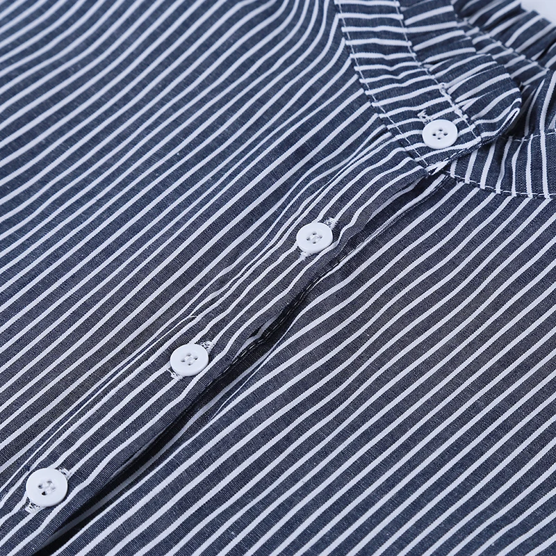 Женская рубашка с полуобманкой Модная хлопковая оборками съемный ложный