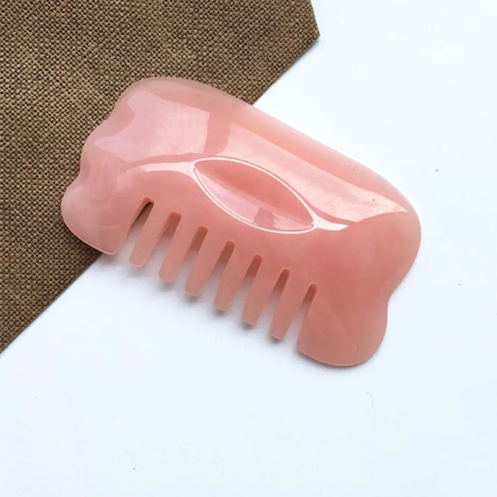 

7pcs/set Massage Natural Rose Quartz Gua Sha Tool Massage Acupuncture SPA Scraping Tool Stone Beauty Traditional W6W0