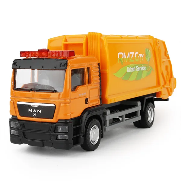 Die Cast Model Cars 9 Styles Oil Tanks And Trucks Small Size 15Cm Free Wheels Garbage Truck &amp Cement Courier car | Игрушки и хобби
