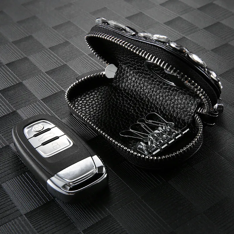 Красивые женские ключа автомобиля чехол сумка для хранения с Стразы Benz BMW Audi Buick