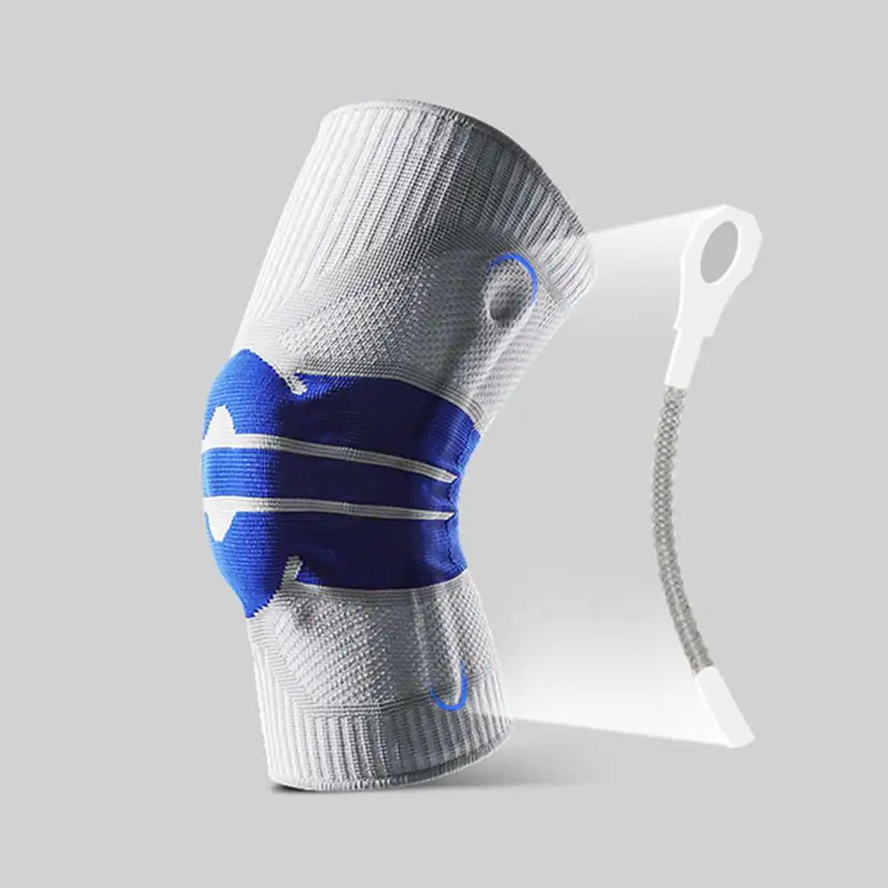 

1PC Sports Knee Pads Silicone Spring Protector Brace Basketball Running Dance Kneepad Knee Cap