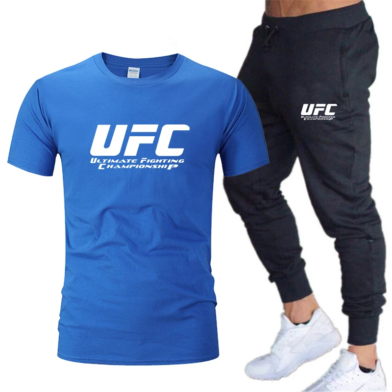 

Men's casual men's suit sportswear spring and summer men's suit two-piece T-shirt brand track suit men's sportswear sports suit