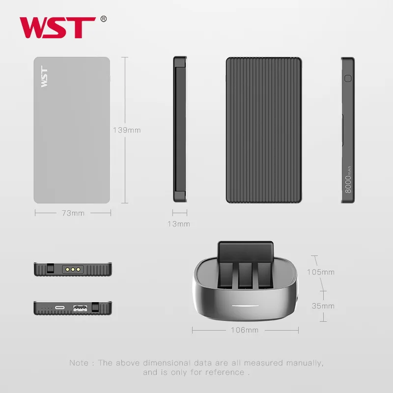 Портативная зарядная станция 3 в 1 WST WP931B3 USB 8000мАч x 3|Внешние аккумуляторы| |