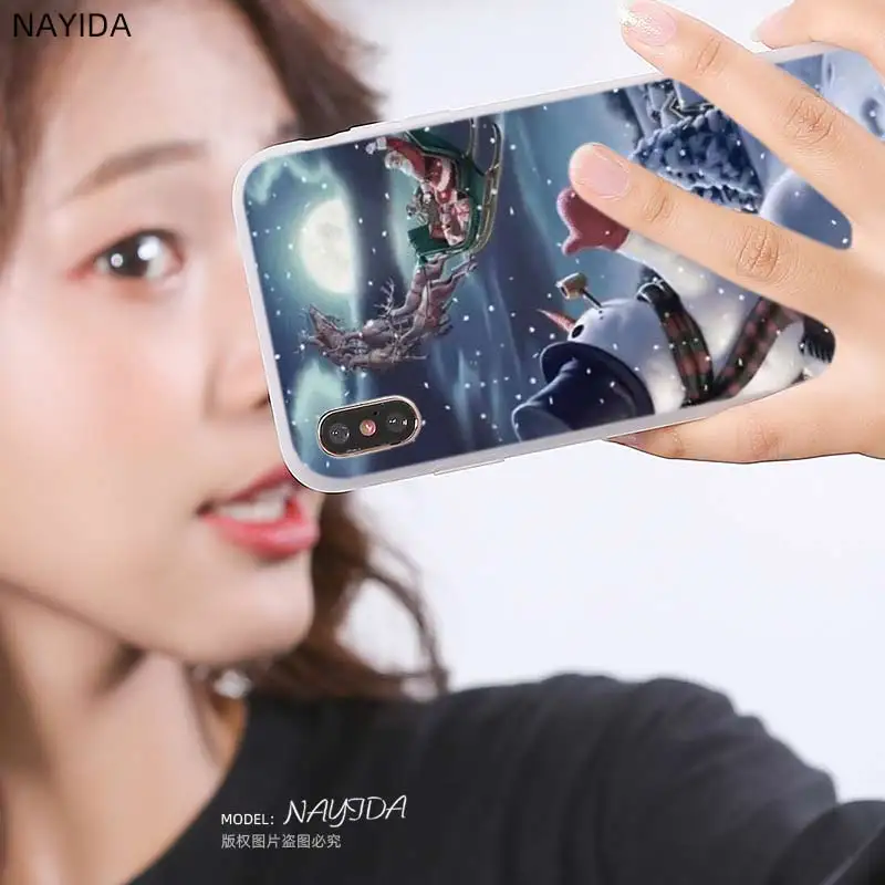 Чехол для телефона Samsung A8 A6 Plus 2018 2017 2016 A10 A30 A40 A50 A71 A70 A80 A90 A9 A7 A5 звезда Санта Клаус