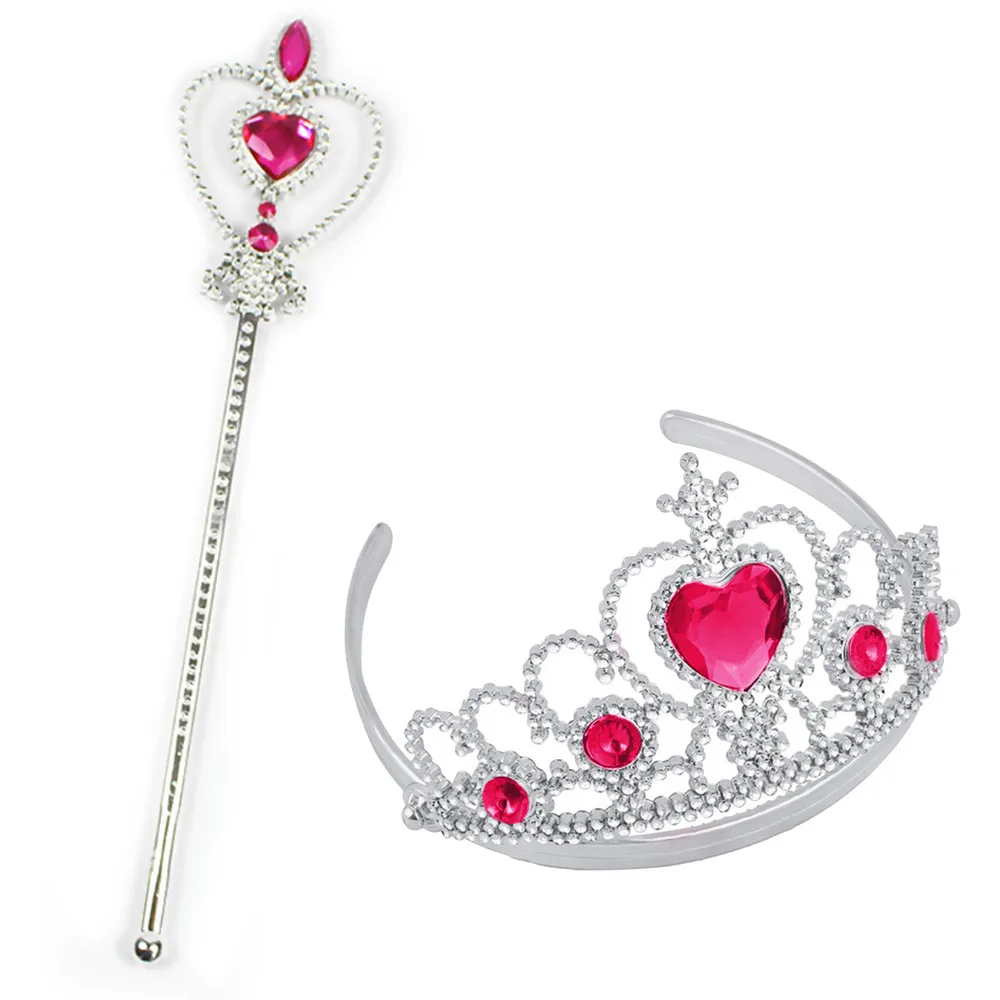 2 шт. девочка Королева Принцесса Корона тростника кристалл тиара Хэллоуин