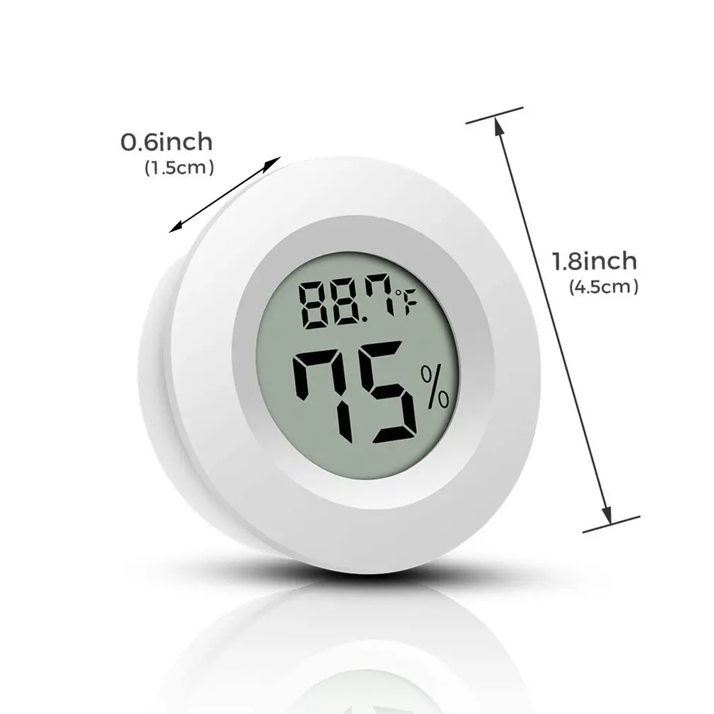 

Round LCD Digital Thermometer Hygrometer sensor Temperature probe Humidity Meter Roundness