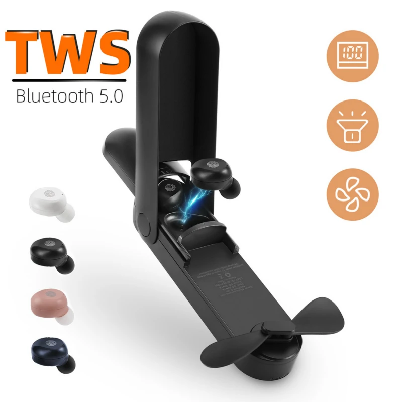 TWS Bluetooth 5 0 наушники 3D HIFI стерео беспроводные спортивные водонепроницаемые с 2000
