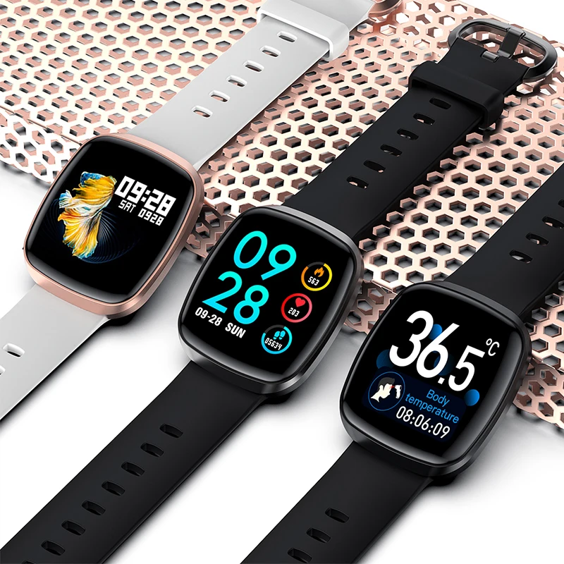 

2020 new woman Smartwatch Body temperature bracelet waterproof pedometer blood pressure heart rate monitor sports smartwatch