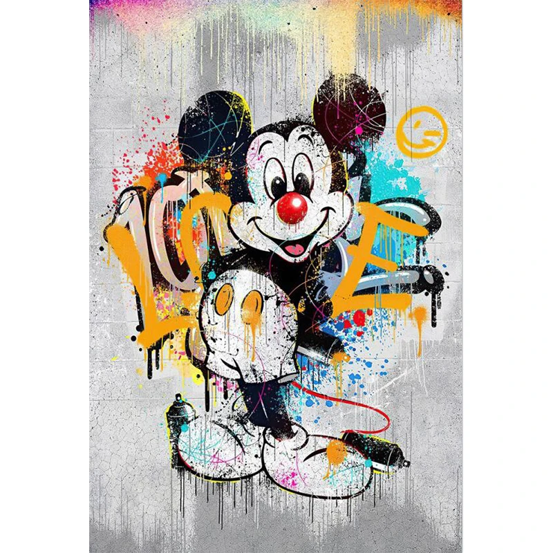 

Disney Mickey 5D DIY Diamond Painting full Square Round Diamond Embroidery Cross Stitch Rhinestone Mosaic decor for GIft