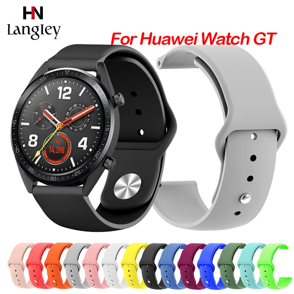 Силиконовый ремешок 22 мм для huawei Watch GT 2 Pro ремешки для samsung Galaxy Watch 46 мм Шестерня S3 сменные браслеты аксессуары# b